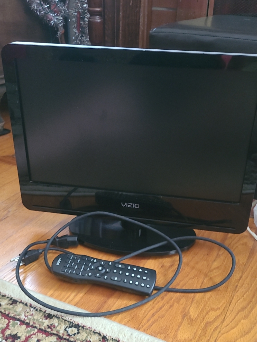 Vizio Black LED TV with Remote and Power Cord